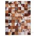 Carpets et tapis en cuir en cuir patchwork de vache luxe